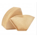 Premium Unbleached Paper Coffee Filters, 100 Count #2 Cone flat bottom Coffee Drippers,Disposable Coffee perks, Coffee Dripper for Home Office Usage