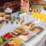 EUSOAR 3-Pack Plastic 14.45" x 9.45" Large White Serving Trays Set - Reusable Serving Platters for Cookie, muffin Cake , Snack, Dessert, Fruit Party Food Display 