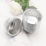 Aluminum Ramekin, Eusoar 100 Pcs 4 Ounce Foil Cupcake Cups, Disposable Muffin Liners, Ramekin Holders Cups, Aluminum Cupcake Baking Pan, Pudding Baking Cups