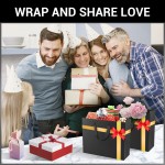 Kraft Paper Bags, Eusoar 20pcs 8.6" x3.9'' x7'' Black Kraft Paper Bags with Handles Bulk, Shopping Bags with Handles, Lunch Bags, Merchandise Bag, Party Bags, Retail Handle Bags, Wedding Bags