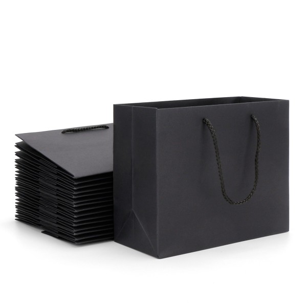 Kraft Paper Bags Eusoar 20pcs 8 6 X3 9 X7 Black With Handles Bulk Ping Lunch Merchandise Bag Kraft Paper Bags Eusoar 20pcs 8 6 X3 9 X7 Black With Handles Bulk Ping Lunch Merchandise Bag