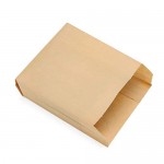 50 Pack Kraft Paper Bags, 6.3X4.3X1.6 Inch Eusoar Food Wrapping Storage Bags, Snack Packaging Bags Durable Cookies Candy Bag