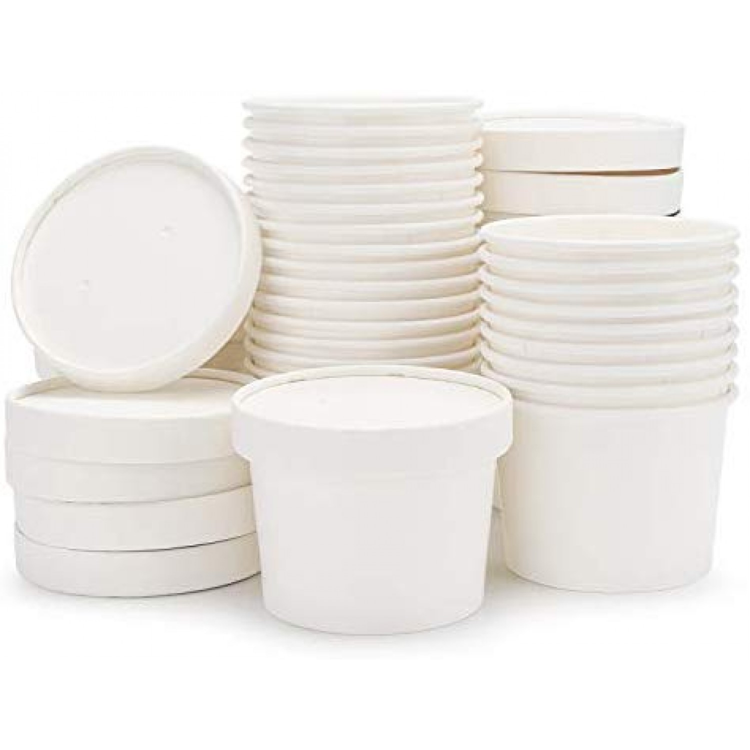 thumbnail image 2 of 4 Pack Ice Cream Container Set (1 Quart Each) - Reusable Ice Cream Freezer Storage Tubs With Silicone Lids And An Ice Cream Scoop For Homemade Ice Cream, Sorbet And Gelato 2 of 14