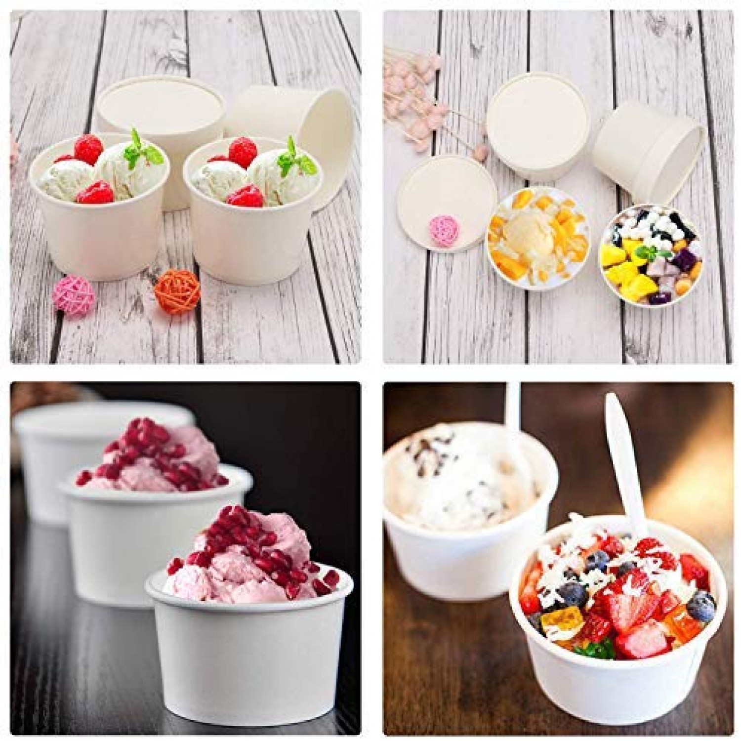 12oz Ice Cream Freezer Containers