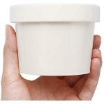 Paper Ice Cream Cups with Lids, Eusoar 25pcs 8 Ounce Ice Cream Freezer Containers, Frozen Dessert Containers for Ice Cream, Meal Prep Cup, Soup and Food Storage Cups