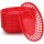 24 Packs Food Serving Baskets, Eusoar 9.4" x 5.9" Reusable Oval Fast Food Baskets, Microwave& Dishwasher Safe Food Grade Plastic Food Service Tray for Party Picnic BBQ Burger Fries Sandwiches