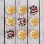 Pack of 90 Mini Cupcake Liners, Baking Paper Cups, 2.5 inch Round Shape Edge Roll Baking Liners Cups Holder for Baking Muffin and Cupcake,No Muffin Pan is needed