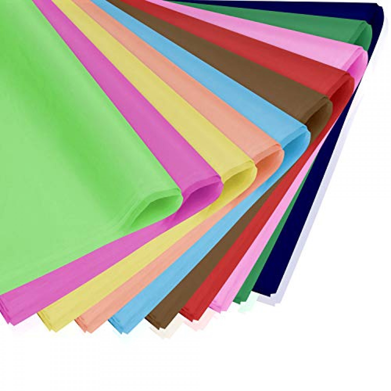 20pcs Colorful Paper Bouquet Flowers Wrapping Paper Rainbow