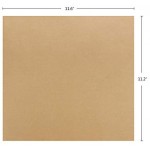 200 Pcs Kraft Brown Deli Butcher Papers, Eusaor 11.6" x 11.2" Dry Waxed Deli Paper Sheets, Hamberger Sandwich Wraps, Wrapping Tissue, Food Basket Liners, Squares Deli Paper Sheets