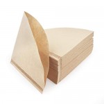 Premium Unbleached Cone Coffee Filters Paper,100 Count #2 Cone Coffee Drippers,Disposable Coffee Perks Paper, Coffee Dripper Paper for Home Office Usage