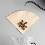 Premium Unbleached Paper Cone Coffee Filters, 100 Count #1 Cone Coffee Drippers, Disposable Coffee perks, Coffee Dripper for Home Office Usage