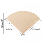 Premium Unbleached Paper Cone Coffee Filters, 100 Count #1 Cone Coffee Drippers, Disposable Coffee perks, Coffee Dripper for Home Office Usage