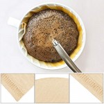 Premium Unbleached Paper Cone Coffee Filters, 100 Count #1 Cone Coffee Drippers, Disposable Coffee perks, Coffee Dripper for Home Office Usage