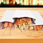 Hot Dog Wrapper, Eusoar 100 Count 4.7"x1.6"x 7.7" Aluminum Foil Hot Dog Bags, Grease Bags for Kitchen, Greaseproof Foil Burger Bags Pouches, Cheeseburger Sacks Bag, BBQ Take-out Bags