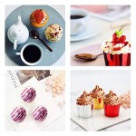 150Pcs Paper Muffin Cupcake Liners Baking Cups, Eusoar Disposable Vine Lace Laser Cut Cupcake Wrapper,Cupcake Tip Pan Ramekin Holders,Mini Pudding Cups for Holiday/Parties/Wedding/Anniversary
