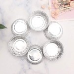 100 Pcs Aluminum Foil Cupcake Cups, Eusoar 4 Ounce Ramekin Muffin Baking Cups, Disposable Muffin Liners, Ramekin Holders Cups, Aluminum Cupcake Baking Pan, Pudding Baking Cups