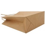 50pcs Brown Kraft Paper Bags, Eusoar 10.2" x 4.7" x 13" Gift Bags, Shopping Bags, Standable Retail Merchandise Bags, Party Bags, Brown Paper Bags with Handles Bulk