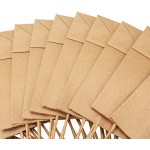 50pcs Brown Kraft Paper Bags, Eusoar 10.2" x 4.7" x 13" Gift Bags, Shopping Bags, Standable Retail Merchandise Bags, Party Bags, Brown Paper Bags with Handles Bulk