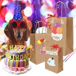 50 pcs Brown Kraft Paper Bags, Eusoar 8.3"x 4.3"x 10.6" Gift Bags, Shopping Bags, Standable Retail Merchandise Bags, Party Bags, Brown Paper Bags with Handles Bulk