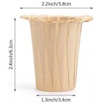100 Count Disposable Paper Coffee Filters, Eusoar 2.3" x 1.3" x 2.5" K Carafe Pods Compatible Paper Cups, Compatible for K Series Pods Coffee Machine