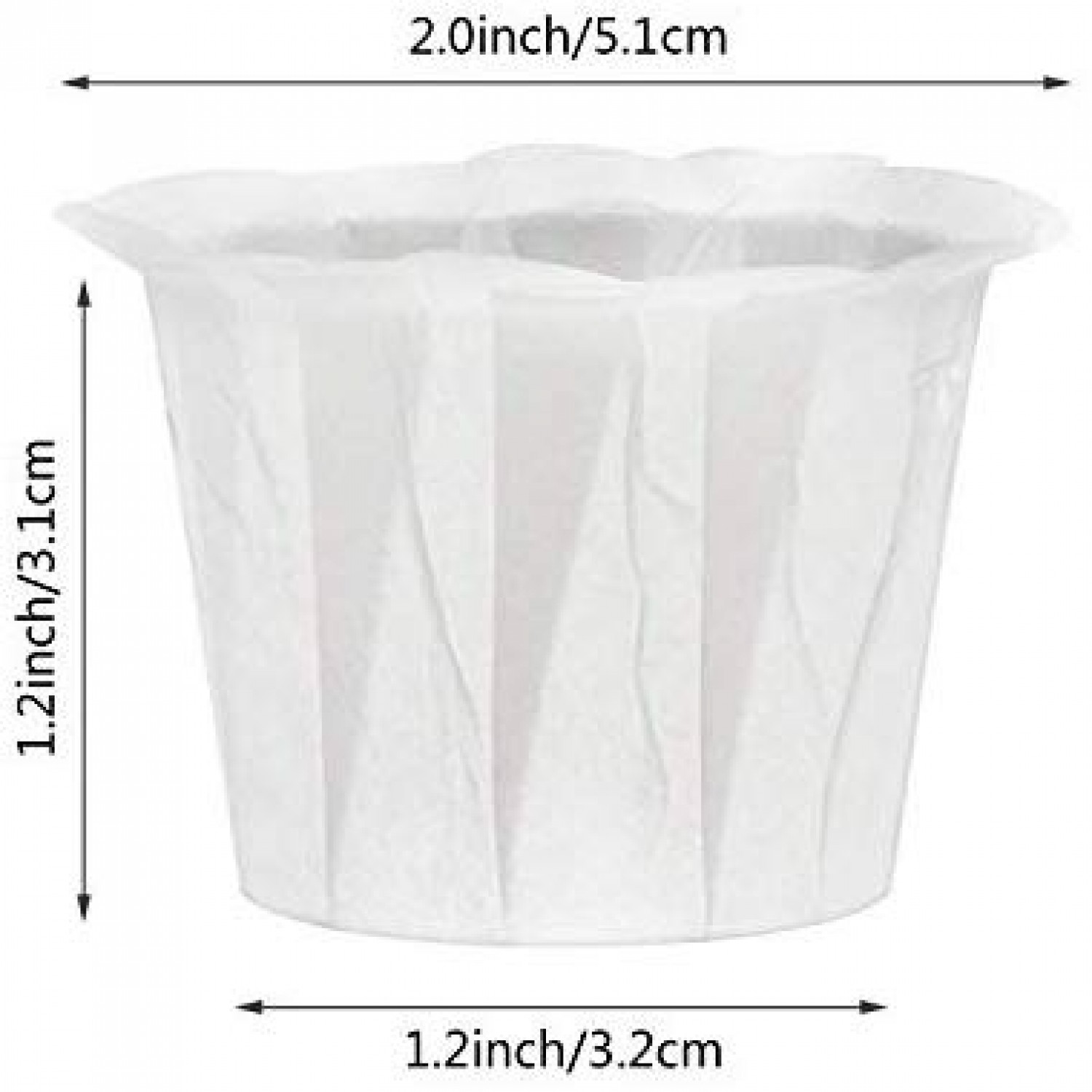 EUSOAR 1-4 Cup Disposable Coffee Filters, 100 count Filter Replacement,  Natural Brown Unbleached, fit small Basket Style Single Serve Coffee  Makers