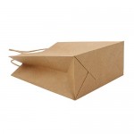 50pcs Brown Kraft Paper Bags, Eusoar 6.3"x 3.2"x 8.3" Gift Bags, Shopping Bags, Standable Retail Merchandise Bags, Party Bags, Brown Paper Bags with Handles Bulk