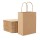 25pcs Brown Kraft Paper Bags, Eusoar 10.2" x 4.7" x 13" Gift Bags, Shopping Bags, Standable Retail Merchandise Bags, Party Bags, Brown Paper Bags with Handles Bulk