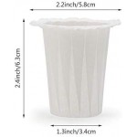 100 Count Disposable Paper Coffee Filters Cups, Eusoar 2.3" x 1.3" x 2.5" K Carafe Pods Compatible Paper, Compatible for K Series Pods Coffee Machine