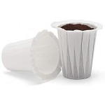 100 Count Disposable Paper Coffee Filters Cups, Eusoar 2.3" x 1.3" x 2.5" K Carafe Pods Compatible Paper, Compatible for K Series Pods Coffee Machine
