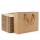Kraft Shopping Bags, Eusoar 50pcs 8.6" x3.9'' x7'' Portable Brown Kraft Paper Gift Bags with Handles, Kraft Bags, Party Bags, Retail Handle Bags, Merchandise Bag, Wedding Party Bag