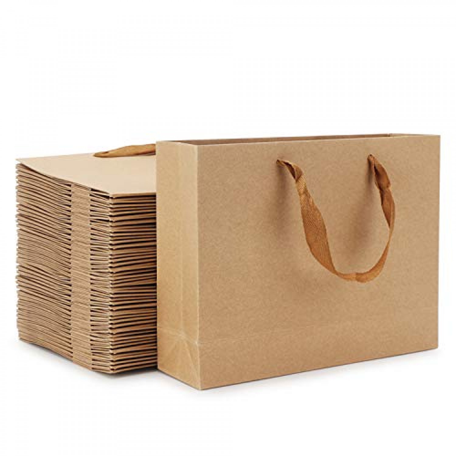 Retail Bags,Paper Bags with Handles Kraft Bags Paper Gift Bags,Kraft Paper Shopping Bags,Party Bags,Merchandise Bag 