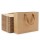 Kraft Shopping Paper Bags, Eusoar 50pcs 10.6" x 3.1" x 8.3" Brown Kraft Gift Bags with Handles, Kraft Bags, Party Bags, Retail Handle Bags, Merchandise Bag, Wedding Party Bag