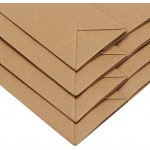 Merchandise Bags, Eusoar 25pcs 5.9" x 2.3" x 7.8" Brown Kraft Paper Bags with Handles, Kraft Bags, Party Bags, Retail Handle Bags, Paper Shopping Bags, Wedding Party Bags