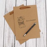 Merchandise Bags, Eusoar 25pcs 5.9" x 2.3" x 7.8" Brown Kraft Paper Bags with Handles, Kraft Bags, Party Bags, Retail Handle Bags, Paper Shopping Bags, Wedding Party Bags