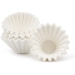 8-12 cups 100pcs Coffee Filter Basket, Eusoar Large 8-12 Cup Disposable Basket Coffee Filter, Unbleached Basket Filter Paper, Fits Basket Style Electric Coffee Makers