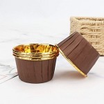 50Pcs Aluminum Foil Cupcake Cups, Eusoar Disposable Muffin Liners, Baking Cups, Aluminum Cupcake Tip Pan Ramekin Holders, Little Pudding Cups