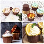 50Pcs Aluminum Foil Cupcake Cups, Eusoar Disposable Muffin Liners, Baking Cups, Aluminum Cupcake Tip Pan Ramekin Holders, Little Pudding Cups