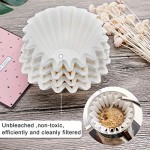 1-4 cups 100pcs  Basket Coffee Filters, Eusoar Disposable Coffee Filter Basket, Unbleached Basket Filter Paper, Fits Basket Style Electric Coffee Makers