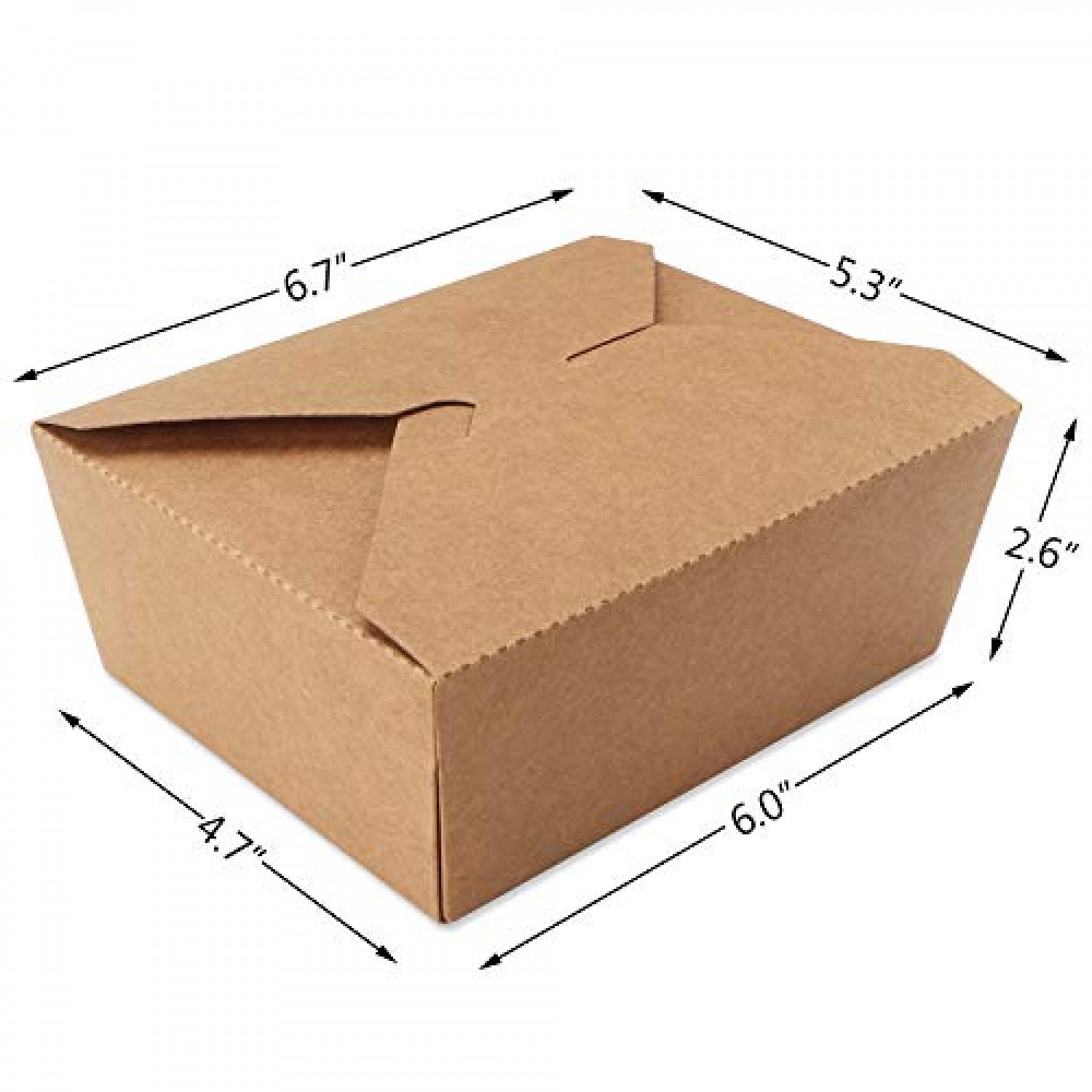 Brown Paper Food CartonLeak grease  Proof Takeaway Food Box Food Boxes