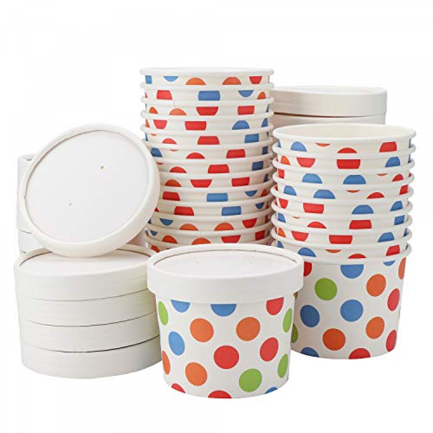 Soup Cups with Lids 26 oz | To Go Soup Containers with Lids [50 Sets] |  Disposable Soup Bowls with Lids | Ice Cream Containers