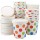 25pcs Ice Cream Containers, Eusoar 16oz 3.0" x 4.1" x 3.7" Freezer Paper Ice Cream Cups with Lids, Pint Frozen Dessert Containers for Ice Cream, Meal Prep, Soup and Food Storage Cups