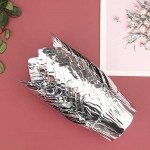 50Pcs Cupcake Muffin Liners, Eusoar 3.5 Ounce Aluminum Foil Baking Cups, Disposable Tulip Style Cupcake Cups, Baking Cups, Foil Cups, Aluminum Cupcake Pan Ramekin Holders