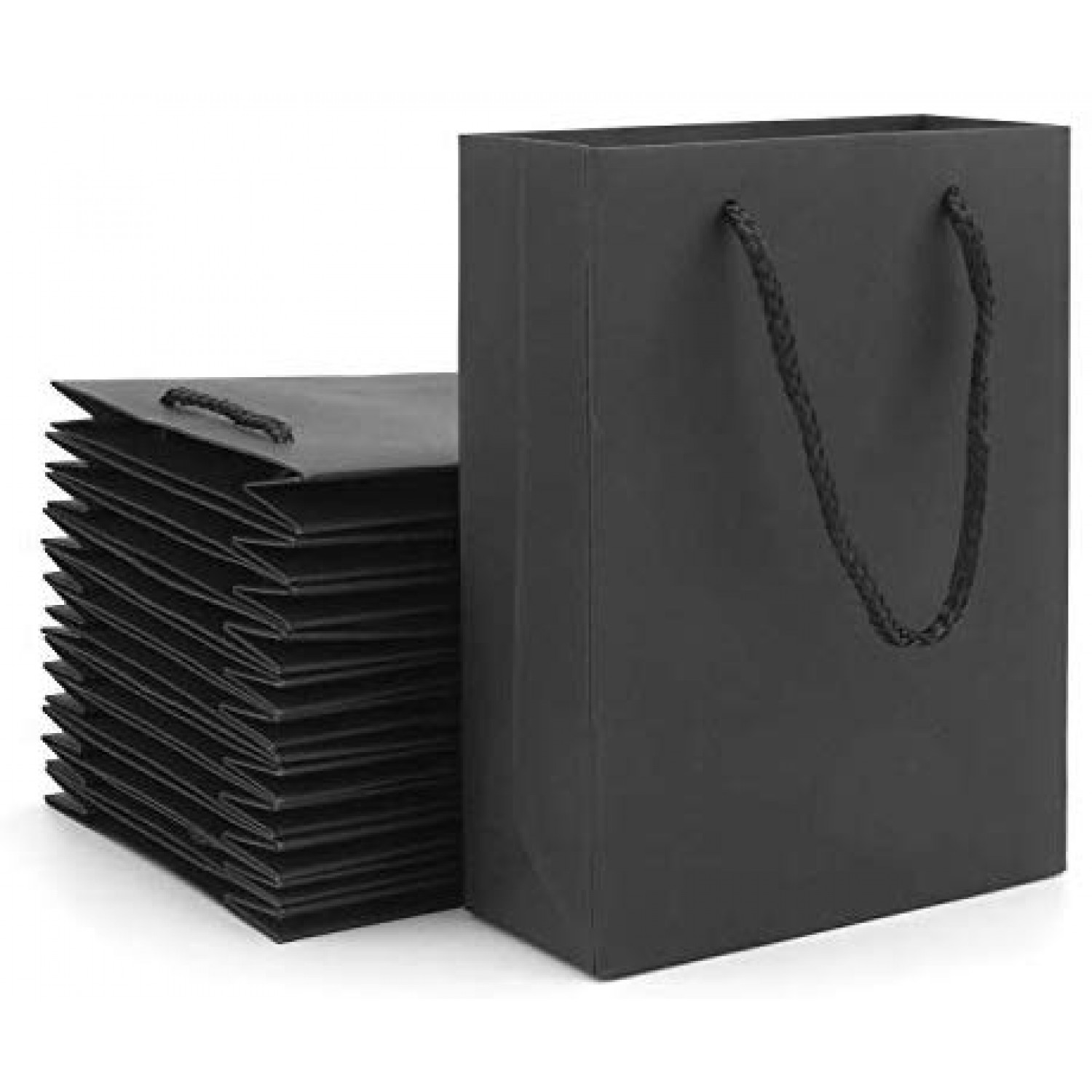 20pcs Black Kraft Paper shopping Bags