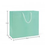 Gift Bags with Handles, Eusoar 20pcs 12.5" x 4.5" x 11" Kraft Paper Bags Bulk, Shopping Bags with Handles, Lunch Bags, Merchandise Bag, Party Bags, Retail Handle Bags, Wedding Bags