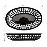  12pcs Serving Tray & 100pcs Wax Paper Liners, Eusoar Bread Baskets Wax Deli Paper, Restaurant Food Serving Tray Basket Sets for Restaurant Supplies, Deli Serving, Chicken, Burgers&Fries