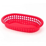 24Pcs Serving Trays for Parties, Eusoar 9.4" x 6.0"x1.5" Fast Food Serving Baskets, Bread Fry Baskets, Serving Tray for Fast Food Restaurant, Deli Serving, Chicken, Burgers, Sandwiches & Fries