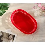 24Pcs Serving Trays for Parties, Eusoar 9.4" x 6.0"x1.5" Fast Food Serving Baskets, Bread Fry Baskets, Serving Tray for Fast Food Restaurant, Deli Serving, Chicken, Burgers, Sandwiches & Fries