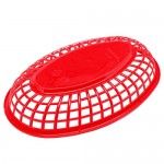 Plastic Baskets for Food Serving, Eusoar 6Pcs 9.4" x 5.9" Fast Food Baskets, Fry Tray, Bread Baskets, Serving Tray for Fast Food Restaurant Supplies, Deli Serving, Chicken, Burgers, Sandwiches & Fries