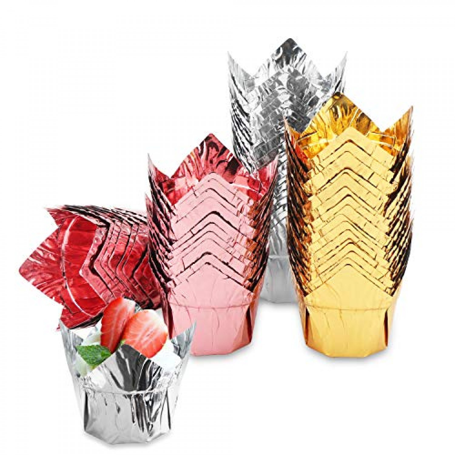 150Pcs Aluminum Foil Muffin Cupcake Cups