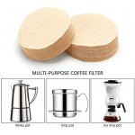 Paper Coffee Filters, Eusoar 400 Count 2.5" Diameter Unbleached Disposable Coffee Filters, Pour Over Coffee Dripper Filters, Filter Paper, Coffee Brewing Paper Filters for Home &Office DIY Coffee